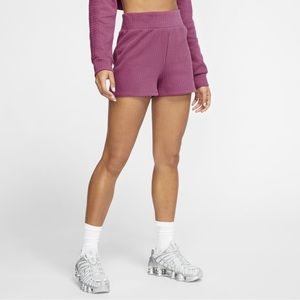 Nike sweat shorts in mulberry rose / pink. Size small